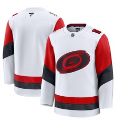 Men Carolina Hurricanes Blank White 2025 Away Stitched Hockey Jersey Men Carolina Hurricanes Blank White 2025 Away Stitched Hockey Jersey