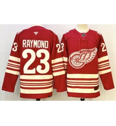 Men Detroit Red Wings 23 Lucas Raymond Red 2025 26 Centennial Premium Stitched Hockey Jersey Men Detroit Red Wings 23 Lucas Raymond Red 2025 26 Centennial Premium Stitched Hockey Jersey