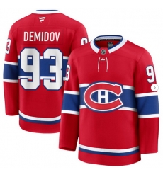 Men Montreal Canadiens #93 Ivan Demidov Fanatics Home Red Jersey Men Montreal Canadiens #93 Ivan Demidov Fanatics Home Red Jersey
