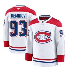 Men Montreal Canadiens #93 Ivan Demidov Fanatics Home White Jersey Men Montreal Canadiens #93 Ivan Demidov Fanatics Home White Jersey