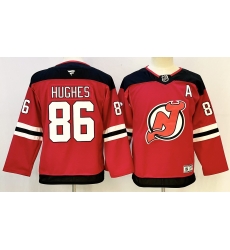 Youth New Jersey Devils 86 Jack Hughes Red With A Patch Stitched Jersey Youth New Jersey Devils 86 Jack Hughes Red With A Patch Stitched Jersey