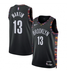 Men Brooklyn Nets 13 Tyrese Martin Black 2025 26 City Edition Stitched Basketball Jersey Men Brooklyn Nets 13 Tyrese Martin Black 2025 26 City Edition Stitched Basketball Jersey