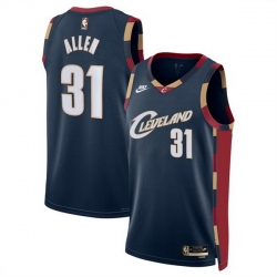 Men Cleveland Cavaliers 31 Jarrett Allen Navy 2025 Classic Edition Stitched Jersey