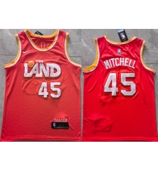 Men Cleveland Cavaliers 45 Donovan Mitchell Orange 2025 26 CityEdition Stitched Jersey Men Cleveland Cavaliers 45 Donovan Mitchell Orange 2025 26 CityEdition Stitched Jersey