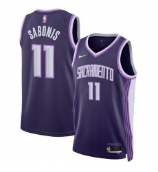 Men Sacramento Kings 11 Domantas Sabonis Purple 2025 26 City Edition Stitched Basketball Jersey Men Sacramento Kings 11 Domantas Sabonis Purple 2025 26 City Edition Stitched Basketball Jersey