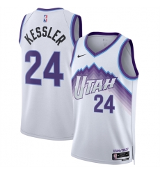 Men Utah Jazz 24 Walker Kessler White 2025 Association Edition Stitched Basketball Jersey Men Utah Jazz 24 Walker Kessler White 2025 Association Edition Stitched Basketball Jersey