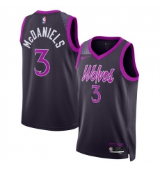 Men Minnesota Timberwolves 3 Jaden McDaniels Purple 2025 26 City Edition Stitched Jersey Men Minnesota Timberwolves 3 Jaden McDaniels Purple 2025 26 City Edition Stitched Jersey