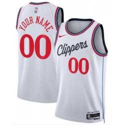 Men Women Youth Toddler LOS ANGELES CLIPPERS Custom Nike NBA Stitched Jersey White