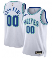 Men Women Youth Toddler MINNESOTA TIMBERWOLVES Custom Nike NBA Stitched Jersey White Men Women Youth Toddler MINNESOTA TIMBERWOLVES Custom Nike NBA Stitched Jersey White