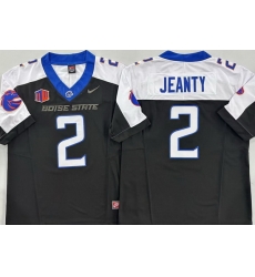 Men Boise State Broncos #2 Ashton Jeanty Black Stitched NCAA Jersey Men Boise State Broncos #2 Ashton Jeanty Black Stitched NCAA Jersey