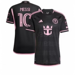 Youth Inter Miami CF Lionel Messi adidas Black 2024 La Noche Authentic Player Jersey