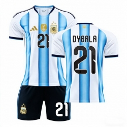2026 FIFA World Cup Argentina Soccer Home Jersey #21 Paulo Dybala