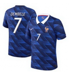 Men 7Ousmane Dembele France Jersey 2 Men 7Ousmane Dembele France Jersey 2