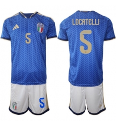 Italy 2026 FIFA World Cup Soccer Jersey Blue #5 LOCATELLI