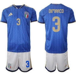 Italy Home Blue Soccer Jersey 0004