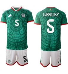 Mexicoa 2026 FIFA World Cup Soccer Jersey Green #5 J.VASQUEZ Mexicoa 2026 FIFA World Cup Soccer Jersey Green #5 J.VASQUEZ