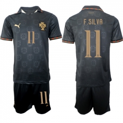 Portugal 2026 FIFA World Cup Soccer Jersey Black #11 F.SILVA