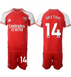 Men Arsenal 2026 Soccer Jerseys Red #14 NKETIAH Men Arsenal 2026 Soccer Jerseys Red #14 NKETIAH