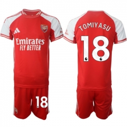 Men Arsenal 2026 Soccer Jerseys Red #18 TOMIYASU