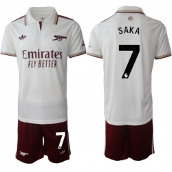 Men Arsenal 2026 Soccer Jerseys White #7 SAKA