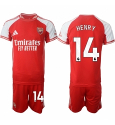 Men Arsenal FC 14 Thierry Henry Red 2025 Home Soccer Jersey Suit Men Arsenal FC 14 Thierry Henry Red 2025 Home Soccer Jersey Suit