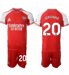 Men Arsenal FC 20 Jorginho Red 2025 Home Soccer Jersey Suit Men Arsenal FC 20 Jorginho Red 2025 Home Soccer Jersey Suit
