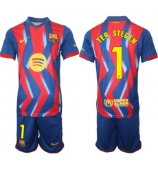 Men FC Barcelona 2026 Soccer Jerseys RedBlue #1 TER STEGEN