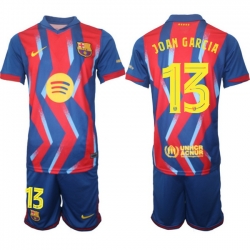 Men FC Barcelona 2026 Soccer Jerseys RedBlue #13 JOAN GARCIA