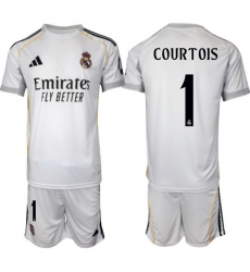 Men Real Madrid 2026 Soccer Jerseys White #1 COURTOIS (2) Men Real Madrid 2026 Soccer Jerseys White #1 COURTOIS (2)