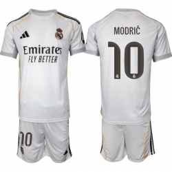 Men Real Madrid 2026 Soccer Jerseys White #10 MODRIC