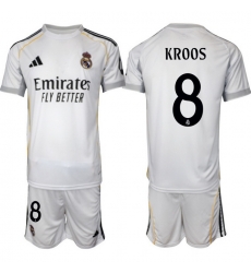 Men Real Madrid 2026 Soccer Jerseys White #8 KROOS Men Real Madrid 2026 Soccer Jerseys White #8 KROOS