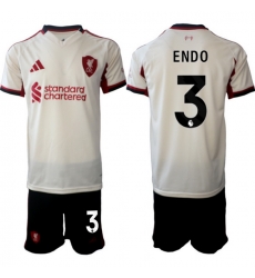 Men Liverpool 2026 Soccer Jerseys Beige #3 ENDO