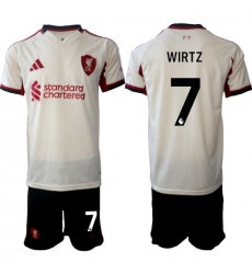 Men Liverpool 2026 Soccer Jerseys Beige #7 WIRTZ