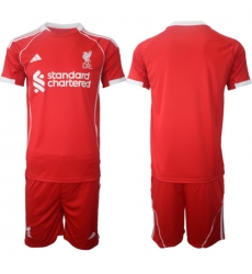 Men Liverpool 2026 Soccer Jerseys Red BLANK