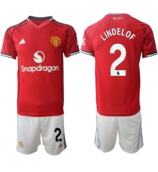Men Manchester United 2026 Soccer Jerseys Red #2 LINDELOF Men Manchester United 2026 Soccer Jerseys Red #2 LINDELOF