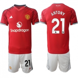 Men Manchester United 2026 Soccer Jerseys Red #21 ANTONY