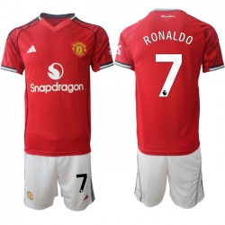 Men Manchester United 2026 Soccer Jerseys Red #7 RONALDO