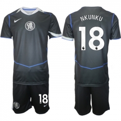 Men Chelsea 2026 Soccer Jerseys DarkGrey #18 NKUNKU