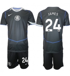 Men Chelsea 2026 Soccer Jerseys DarkGrey #24 JAMES