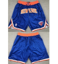 Men New York Knicks Royal Shorts II Men New York Knicks Royal Shorts II