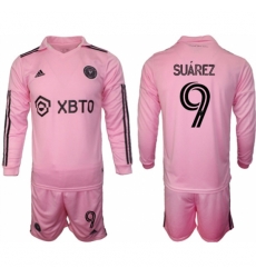 Men Inter Miami CF 9 Luis Surez 2023 24 Pink Home Soccer Jersey Suit Men Inter Miami CF 9 Luis Surez 2023 24 Pink Home Soccer Jersey Suit