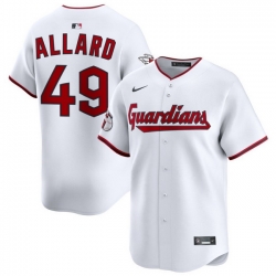 Men Cleveland Guardians Nike White Home Limited Jersey Allard Kolby 49