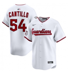 Men Cleveland Guardians Nike White Home Limited Jersey Cantillo Joey 54 Men Cleveland Guardians Nike White Home Limited Jersey Cantillo Joey 54