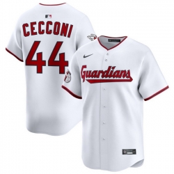 Men Cleveland Guardians Nike White Home Limited Jersey Cecconi Slade 44