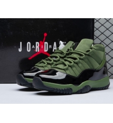 Men Air Jordan 11 Green Black Basketball Shoes Men Air Jordan 11 Green Black Basketball Shoes