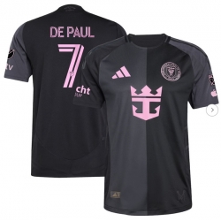 Men's Inter Miami CF Rodrigo De Paul adidas Black 2025 The Fortitude Kit Authentic Player Jersey