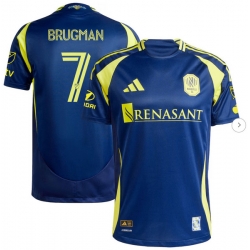 Mens Nashville SC Gastón Brugman adidas Navy 2025 The Heart Of Nashville Kit Authentic Player Jersey