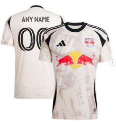 Men New York Red Bulls adidas Tan 2025 Stone Kit Replica Custom Jersey Men New York Red Bulls adidas Tan 2025 Stone Kit Replica Custom Jersey