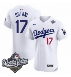 Men Los Angeles Dodgers 17 Shohei Ohtani 2025 World Series Cool Base Stitched Baseball Jersey White Men Los Angeles Dodgers 17 Shohei Ohtani 2025 World Series Cool Base Stitched Baseball Jersey White