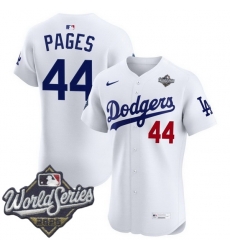 Men Los Angeles Dodgers 44 Andy Pages 2025 World Series Cool Base Stitched Baseball Jersey White Men Los Angeles Dodgers 44 Andy Pages 2025 World Series Cool Base Stitched Baseball Jersey White